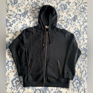 HERMES hoodie, men, navy blue, size XXL